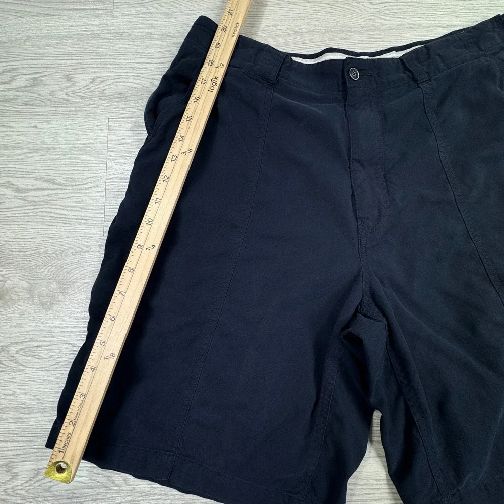 Tommy Bahama Mens Cargo Shorts Dark Navy Blue Sz 34 Tencel Cotton Casual Outdoor